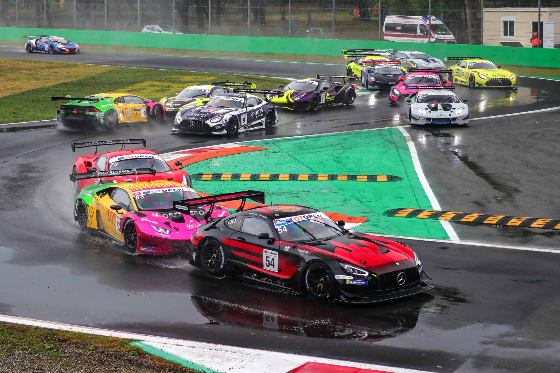 Winning GT Open debut for Cazzaniga Bachler and Dinamic Motorsport